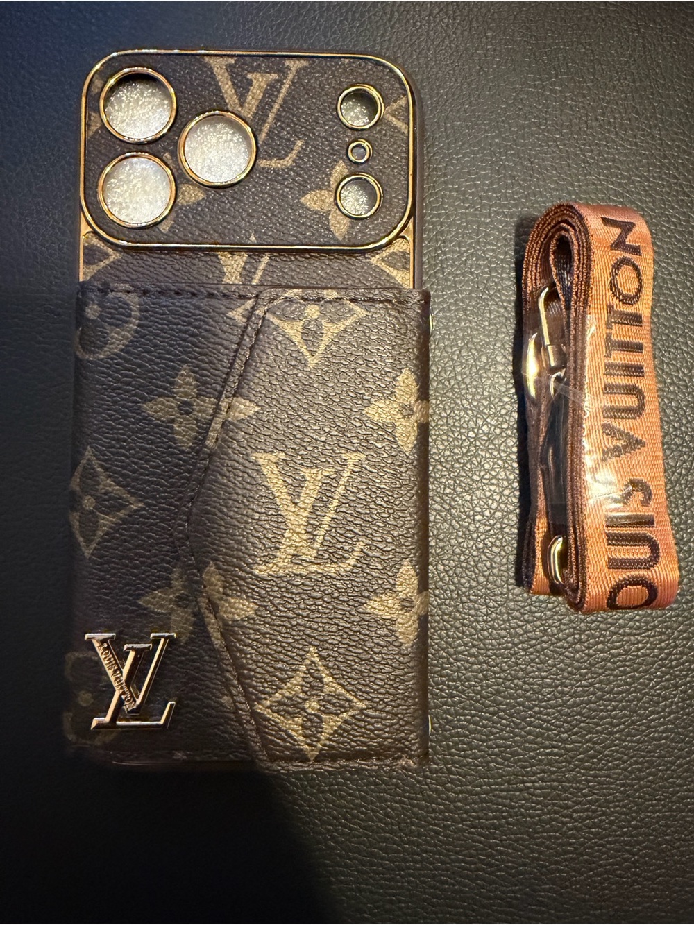 Louis Vuitton Monogram Card Wallet Phone Case in Brown IPhone 17